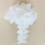 Unique Wedding Decor Bridal Bouquet White Lace Romantic