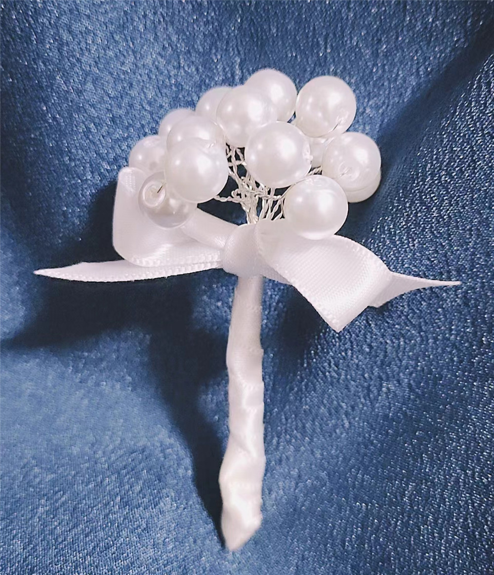 wedding accessories pearl boutonniere bridegroom brooch